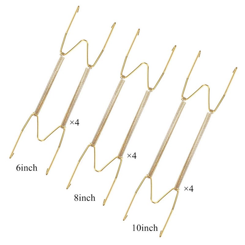 Vankcp 12 Pack Wall Plate Hangers 6/8/10 Inch Invisible Vertical Plate Holders with 12Pcs Wall Hooks for Decorative Plates Antique Plates and Art - Image 3